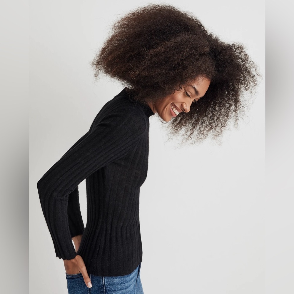 Madewell Alpaca-Blend Mockneck Sweater - Picture 3 of 9